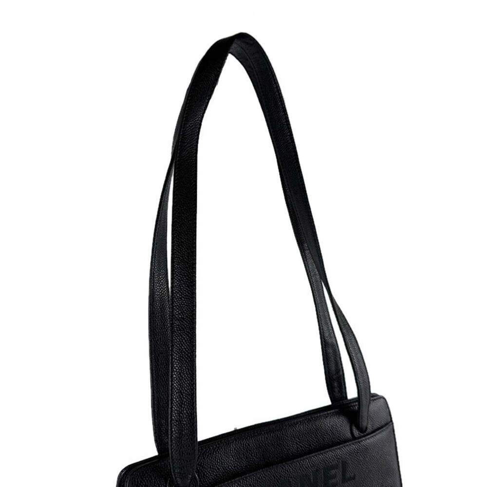 CHANEL Black Caviar Leather Shoulder Bag - Picture 12 of 15
